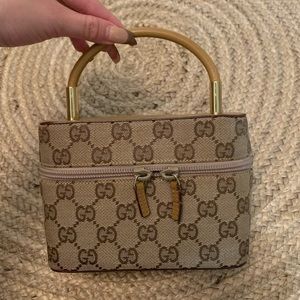 Gucci monogram vintage vanity case